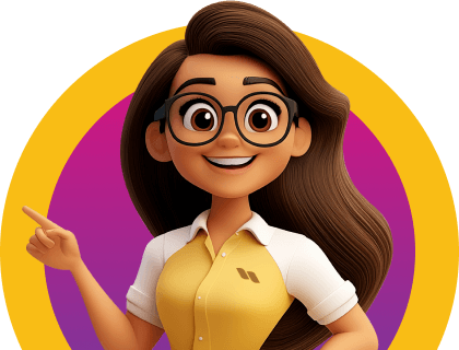 eway insurance mascot in a purple circle with a yellow outline
